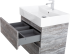 Мебель для ванной Cezares Molveno 46 60 legno grigio, с раковиной Cezares CZR-MIL-60-LVB