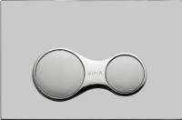 Система инсталляции для унитазов VitrA V-Fix Core 732-5800-01 с кнопкой смыва Sirius 740-0485 матовый хром