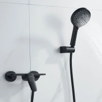 Смеситель для душа с лейкой Shevanik S4716H, черный Смеситель для душа с лейкой Shevanik S4716H, черный
