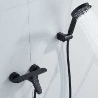 Смеситель для душа с лейкой Shevanik S4716H, черный