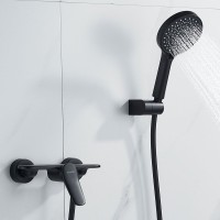 Смеситель для душа с лейкой Shevanik S4716H, черный