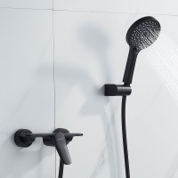 Смеситель для душа с лейкой Shevanik S4716H, черный