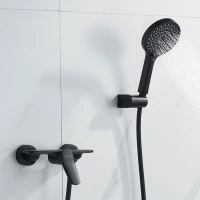 Смеситель для душа с лейкой Shevanik S4716H, черный Смеситель для душа с лейкой Shevanik S4716H, черный