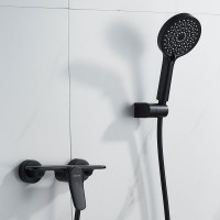 Смеситель для душа с лейкой Shevanik S4716H, черный