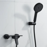 Смеситель для душа с лейкой Shevanik S4716H, черный Смеситель для душа с лейкой Shevanik S4716H, черный