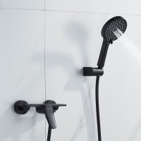 Смеситель для душа с лейкой Shevanik S4716H, черный