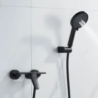 Смеситель для душа с лейкой Shevanik S4716H, черный Смеситель для душа с лейкой Shevanik S4716H, черный