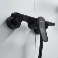 Смеситель для душа с лейкой Shevanik S4716H, черный Смеситель для душа с лейкой Shevanik S4716H, черный