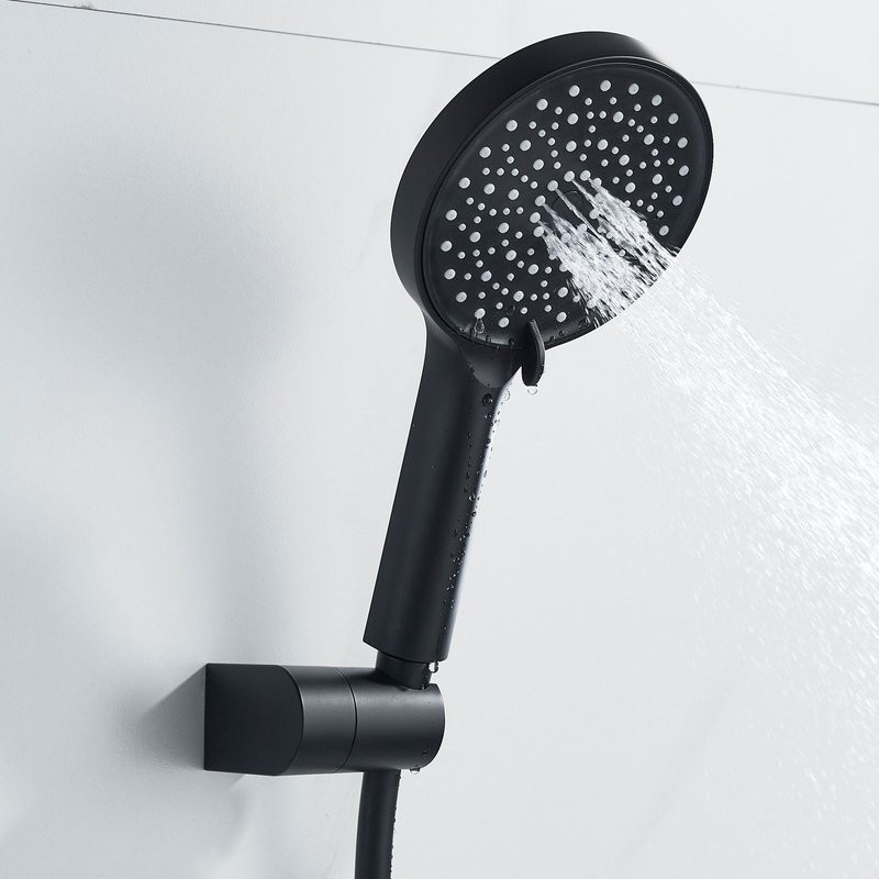 Смеситель для душа с лейкой Shevanik S4716H, черный