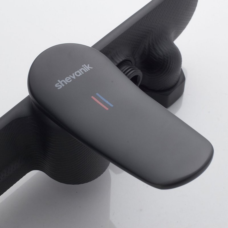 Смеситель для душа с лейкой Shevanik S4716H, черный