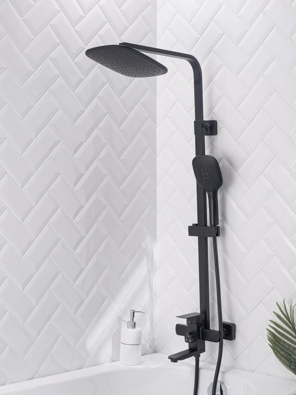 Душевая стойка РМС Sus125bl SUS125BL-009DK черная