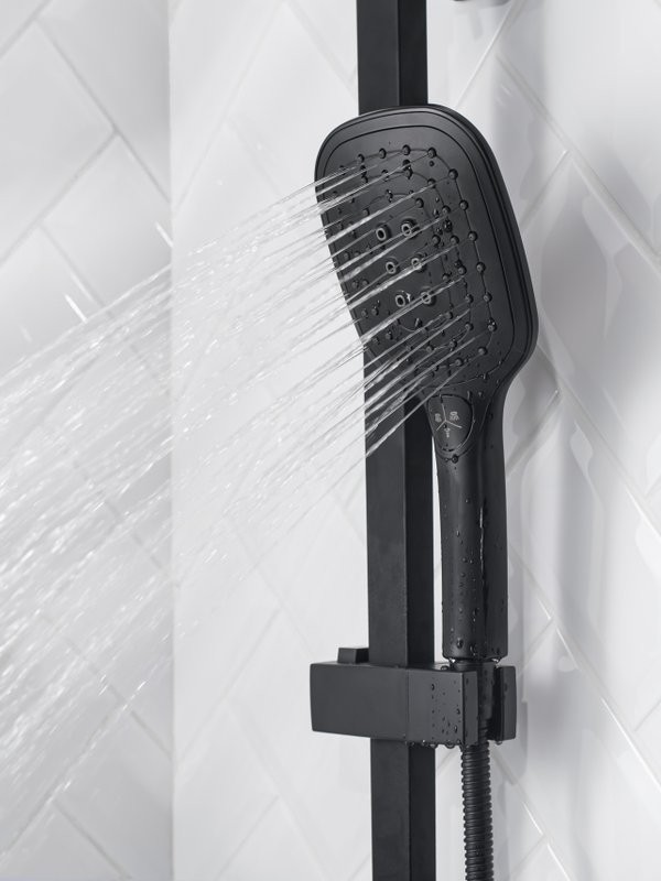 Душевая стойка РМС Sus125bl SUS125BL-009DK черная