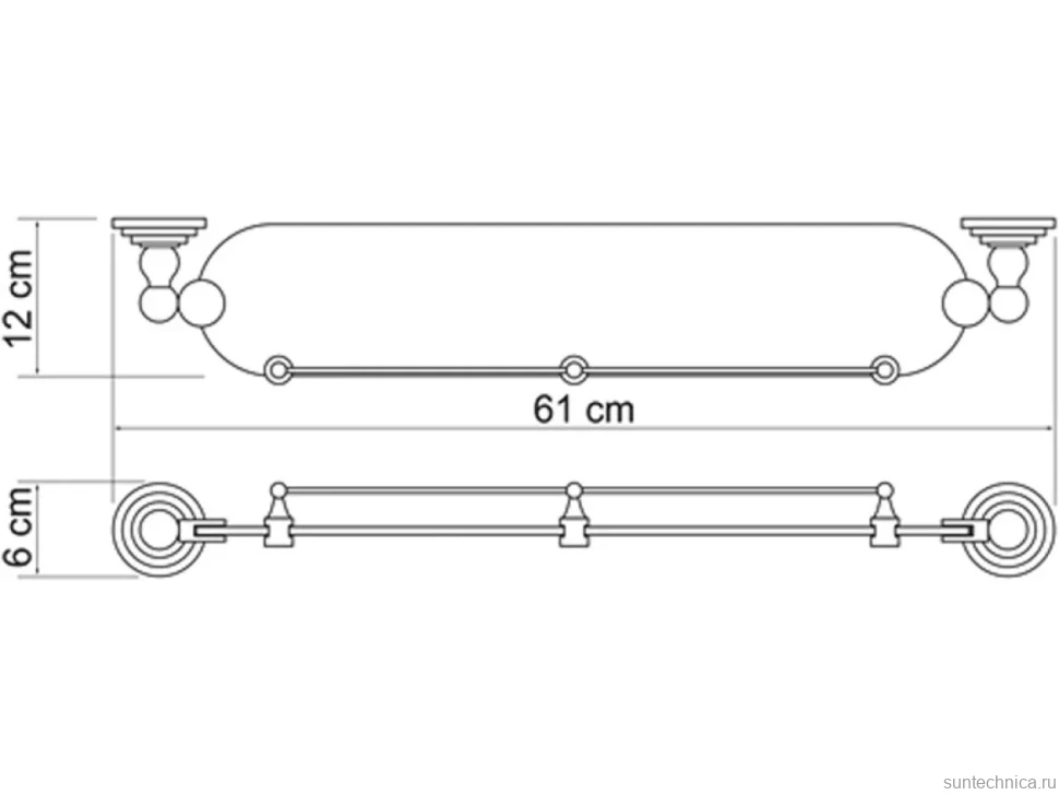 Полка Wasserkraft Ammer K-7044