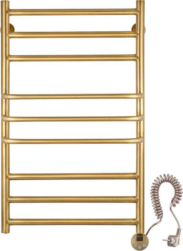 Полотенцесушитель электрический Secado Триест 4603777479138 105x55 см, подключение справа, бронза, лесенка, латунь
