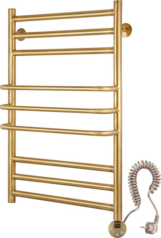 Полотенцесушитель электрический Secado Триест 4603777479138 105x55 см, подключение справа, бронза, лесенка, латунь