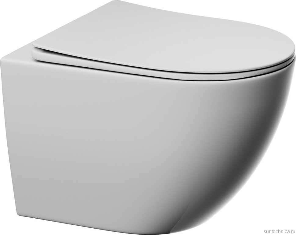 Унитаз подвесной Abber Ultra AC1301 с микролифтом, белый