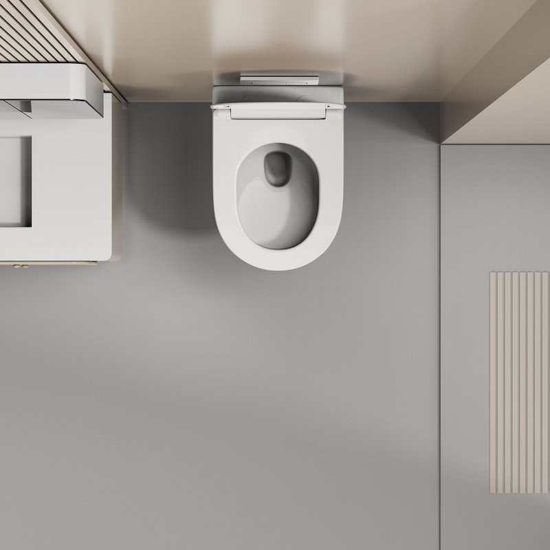 Унитаз подвесной Abber Ultra AC1301 с микролифтом, белый