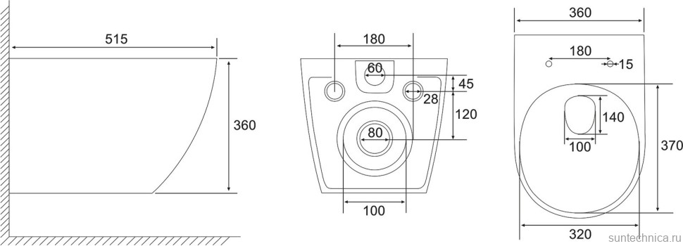 Унитаз подвесной Abber Ultra AC1301 с микролифтом, белый
