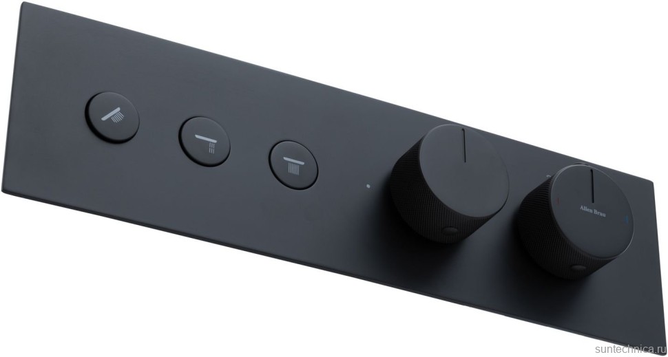 Термостатический смеситель встраиваемый Allen Brau Liberty 5.33003-31 С ВНУТРЕННЕЙ ЧАСТЬЮ, матовый черный