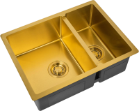 Мойка кухонная Zorg Light ZL R 580-2-440 BRONZE бронза