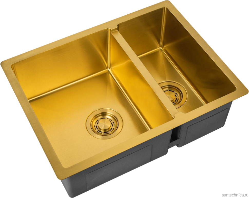 Мойка кухонная Zorg Light ZL R 580-2-440 BRONZE бронза