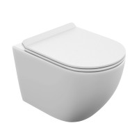 Унитаз подвесной Cersanit Brasko Vortex DPL EO slim 68915 безободковый, с микролифтом