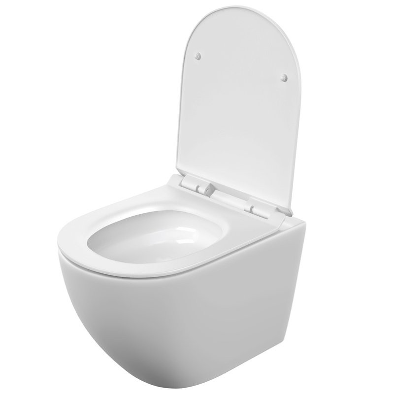 Унитаз подвесной Cersanit Brasko Vortex DPL EO slim 68915 безободковый, с микролифтом