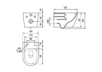 Унитаз подвесной Cersanit Brasko Vortex DPL EO slim 68915 безободковый, с микролифтом