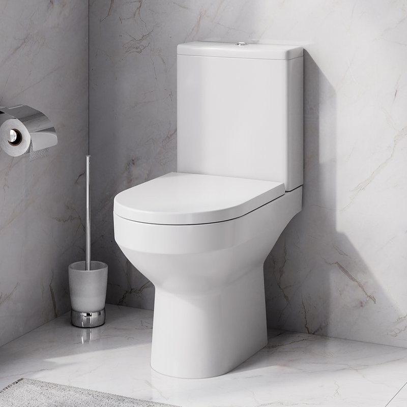 Унитаз-компакт напольный AM.PM Spirit V2.0 C708600WH FlashClean с микролифтом