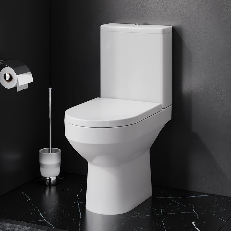Унитаз-компакт напольный AM.PM Spirit V2.0 C708600WH FlashClean с микролифтом