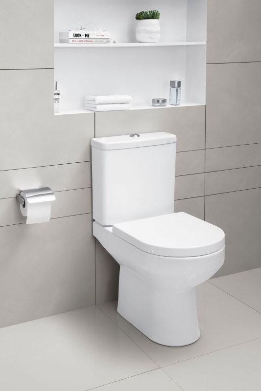 Унитаз-компакт напольный AM.PM Spirit V2.0 C708600WH FlashClean с микролифтом