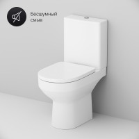 Унитаз-компакт напольный AM.PM Spirit V2.0 C708600WH FlashClean с микролифтом