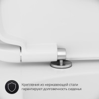 Унитаз-компакт напольный AM.PM Spirit V2.0 C708600WH FlashClean с микролифтом