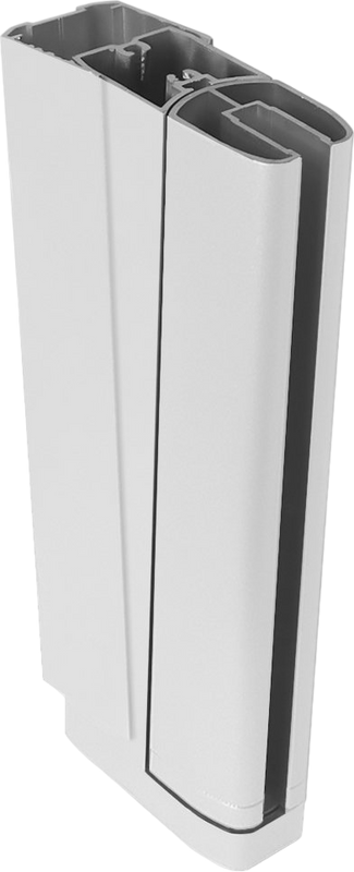 Шторка на ванну Kubele DE020 DE020P601-MAT-WTMT- 90х150 150х90, профиль белый матовый, стекло матовое