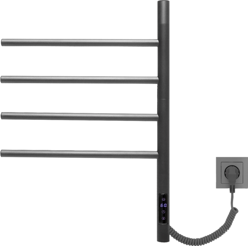 Полотенцесушитель электрический Vincea VTD-1S1CGE графит