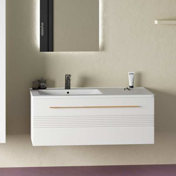 Тумба с раковиной Sanvit Соната 1-100 L белая