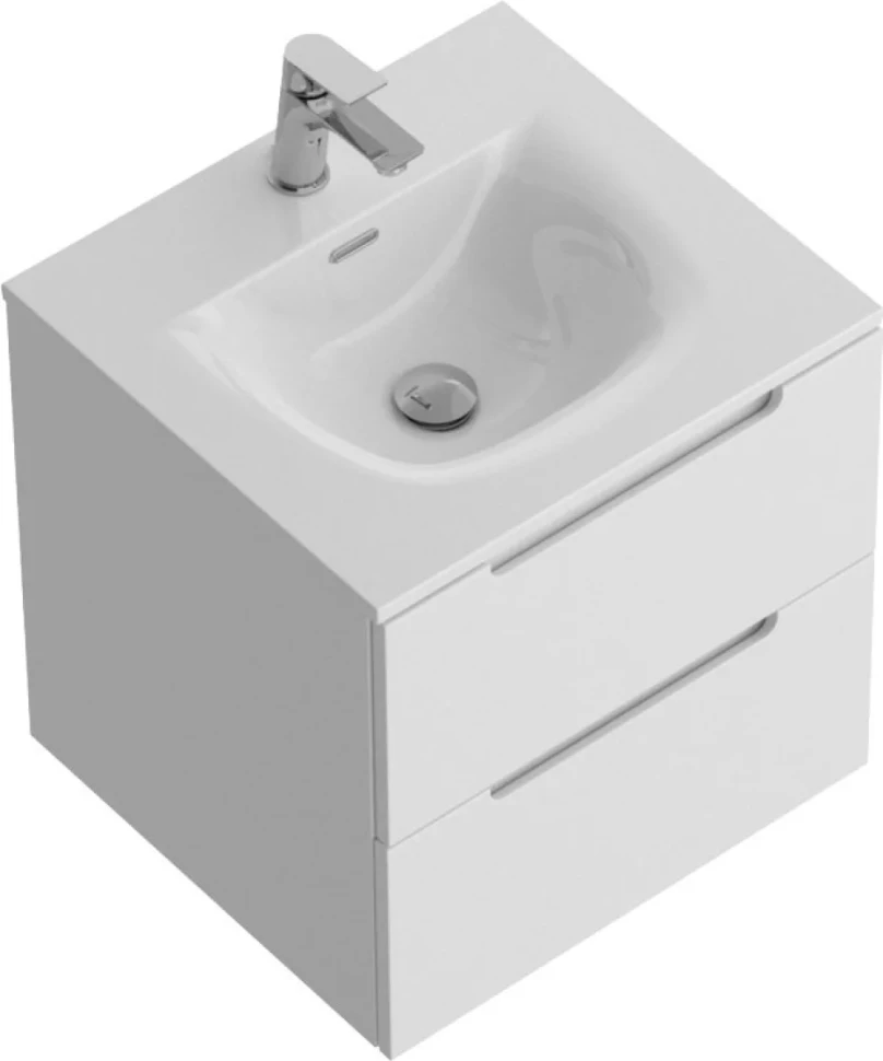 Тумба с раковиной BelBagno Etna 60 bianco lucido, раковина BB-8099-60