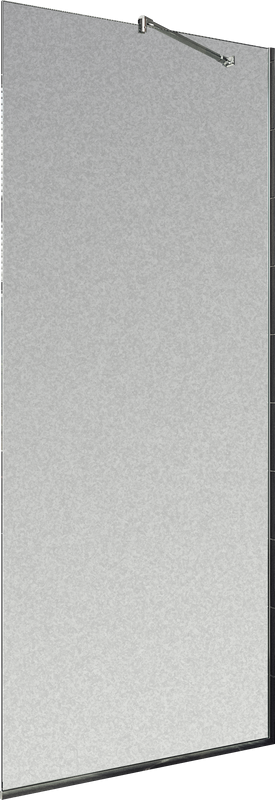 Душевая перегородка Maybahglass MGD-688-5у 119 см, профиль хром матовый, стекло сатин