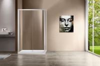 Душевой уголок Vincea Garda VSR-1G1014CL 140x100 см, профиль хром, стекло прозрачное