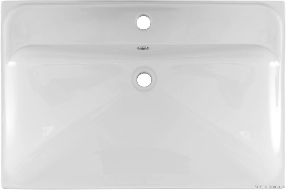 Тумба с раковиной Aquanet Милан 70 подвесная, белая глянцевая