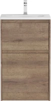 Мебель для ванной комнаты BelBagno Kraft 39 50 напольная, rovere tabacco, раковина BB-8099-3-50