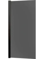 Шторка на ванну Vincea VSB-11800CGB 80 см, профиль чёрный, стекло тонированное