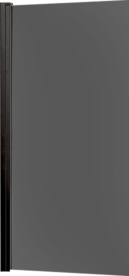 Шторка на ванну Vincea VSB-11800CGB 80 см, профиль чёрный, стекло тонированное