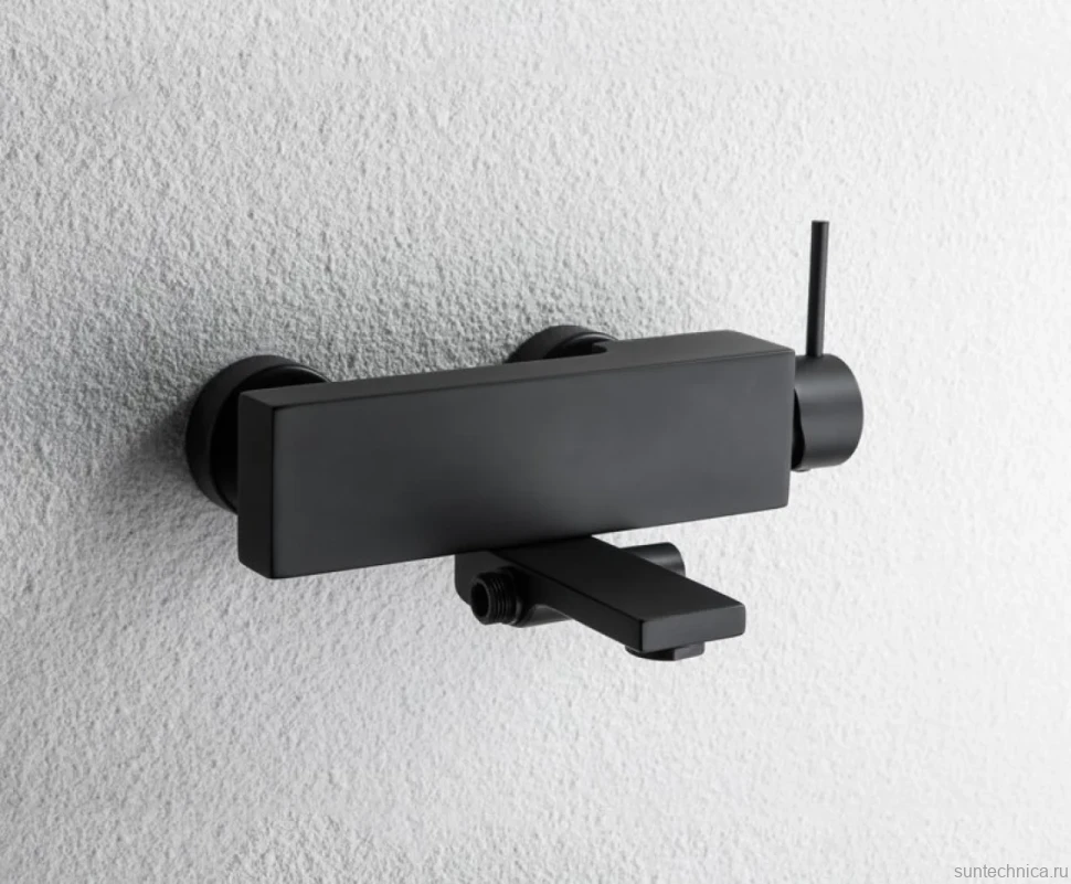 Смеситель для ванны с душем Bravat Arc F66061K-01A-ENG черный матовый