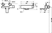 Смеситель для ванны с душем Bravat Arc F66061K-01A-ENG черный матовый