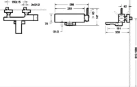 Смеситель для ванны с душем Bravat Arc F66061K-01A-ENG черный матовый Смеситель для ванны с душем Bravat Arc F66061K-01A-ENG черный матовый