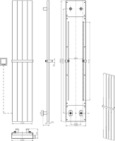 Полотенцесушитель электрический Boheme Flat 725-MW 150х25, белый матовый