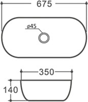 Мебель для ванной комнаты Orange Line 100 подвесная, 2 ящика, матовый графит с раковиной B07-675W