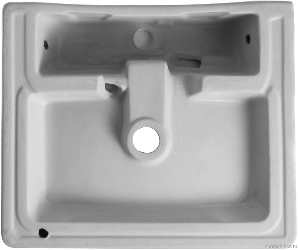 Тумба с раковиной Orange Line 80 подвесная, 2 ящика, матовый латте с раковиной B04-500W