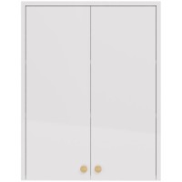 Шкаф в ванную Dreja Luno 60 подвесной, глянцевый белый